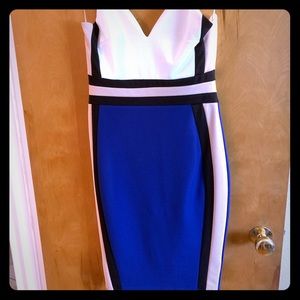 Akira color block midi dress worn once!